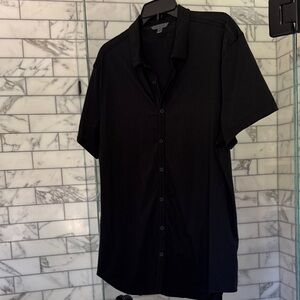 John Varvatos Black Casual Button Down Shirt
